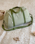 sac à langer damier vert olive milinane