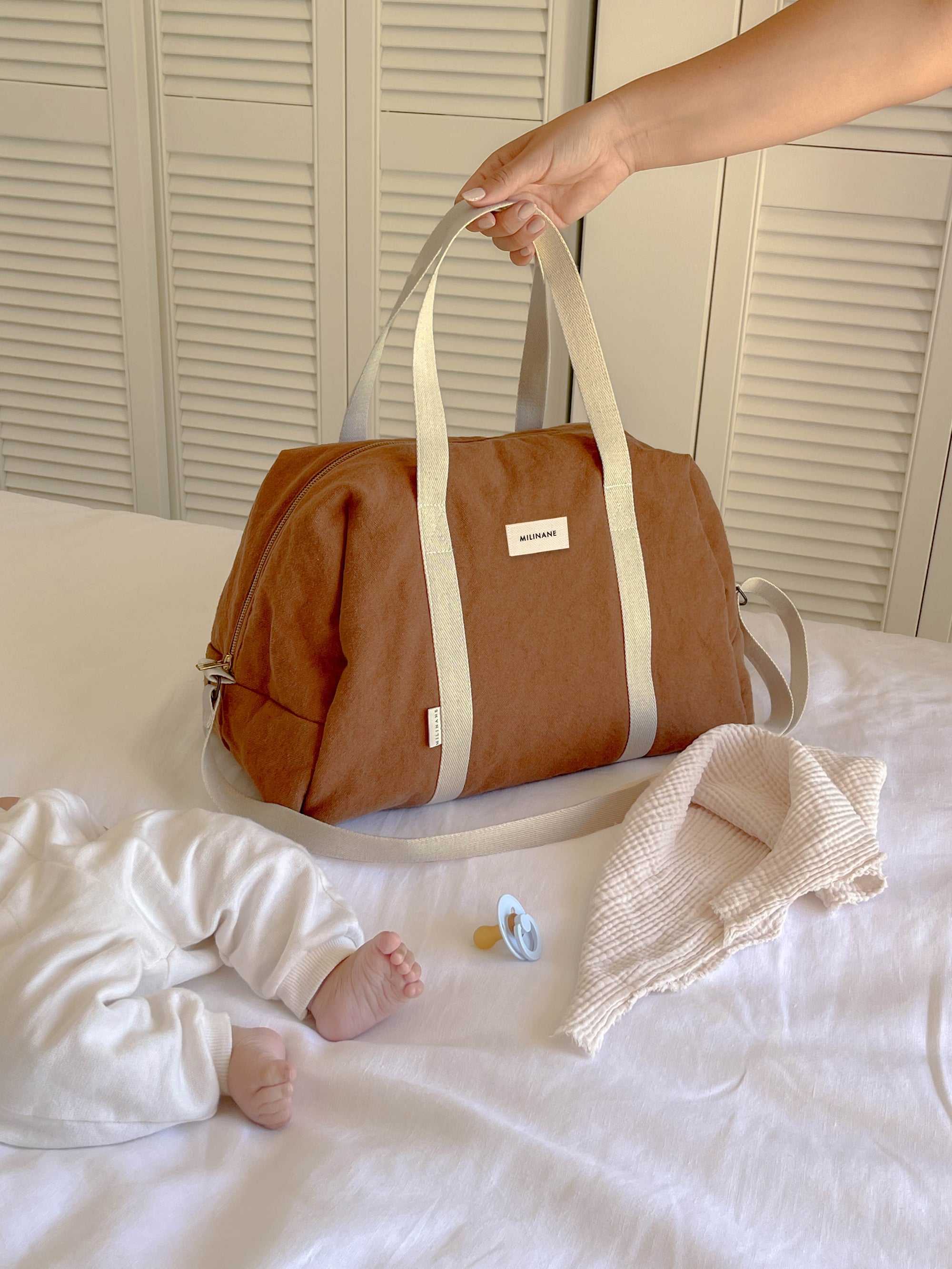 sac-a-langer-joseph-camel-maternite-bebe-organise-naissance-ambiance-milinane