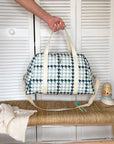 sac-a-langer-pied-de-poule-bleu-vert-milinane