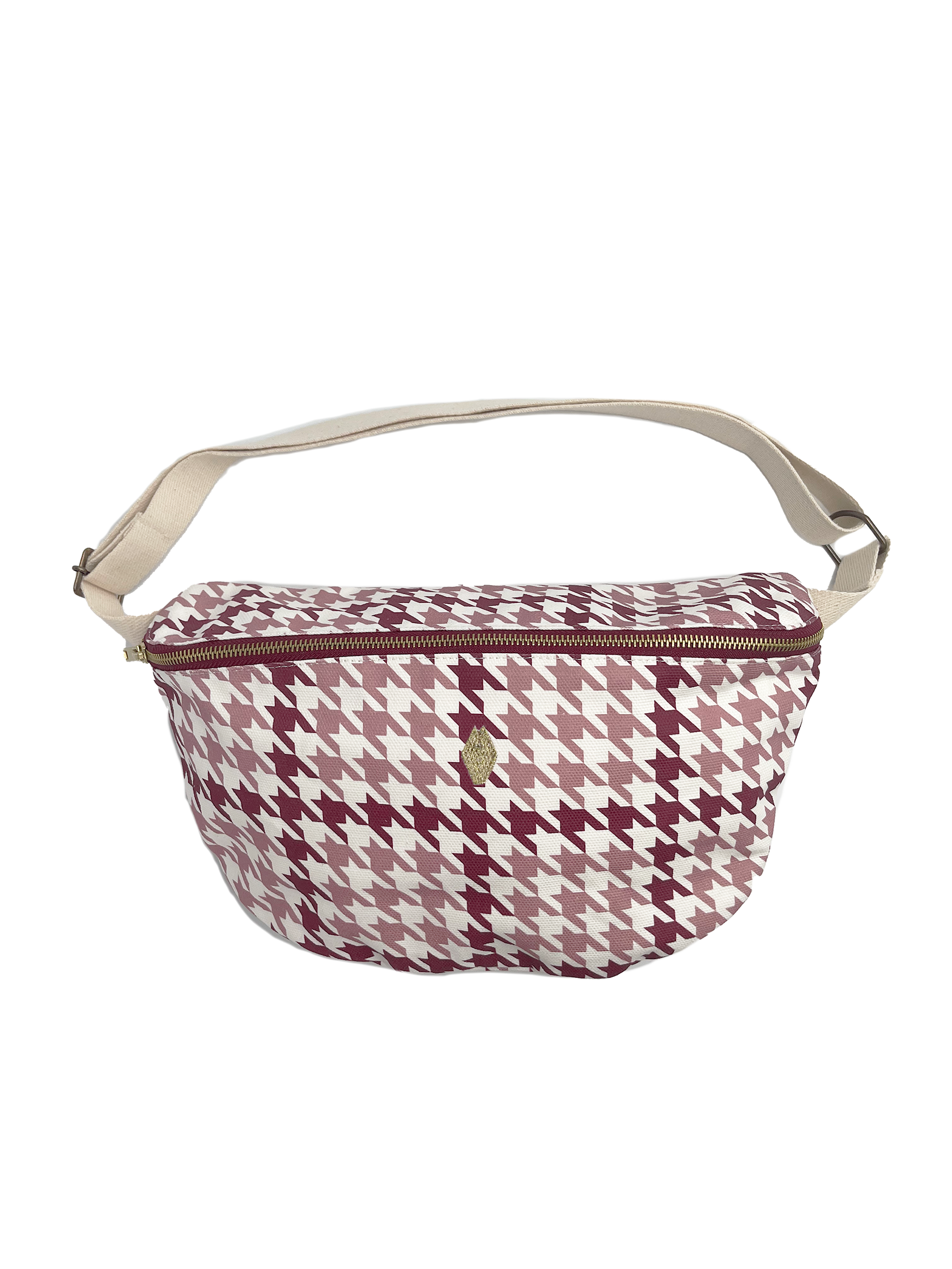sac-banane-a-langer-cocotte-vieux-rose-pied-de-poule-milinane
