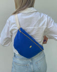 sac banane femme bleu milinane