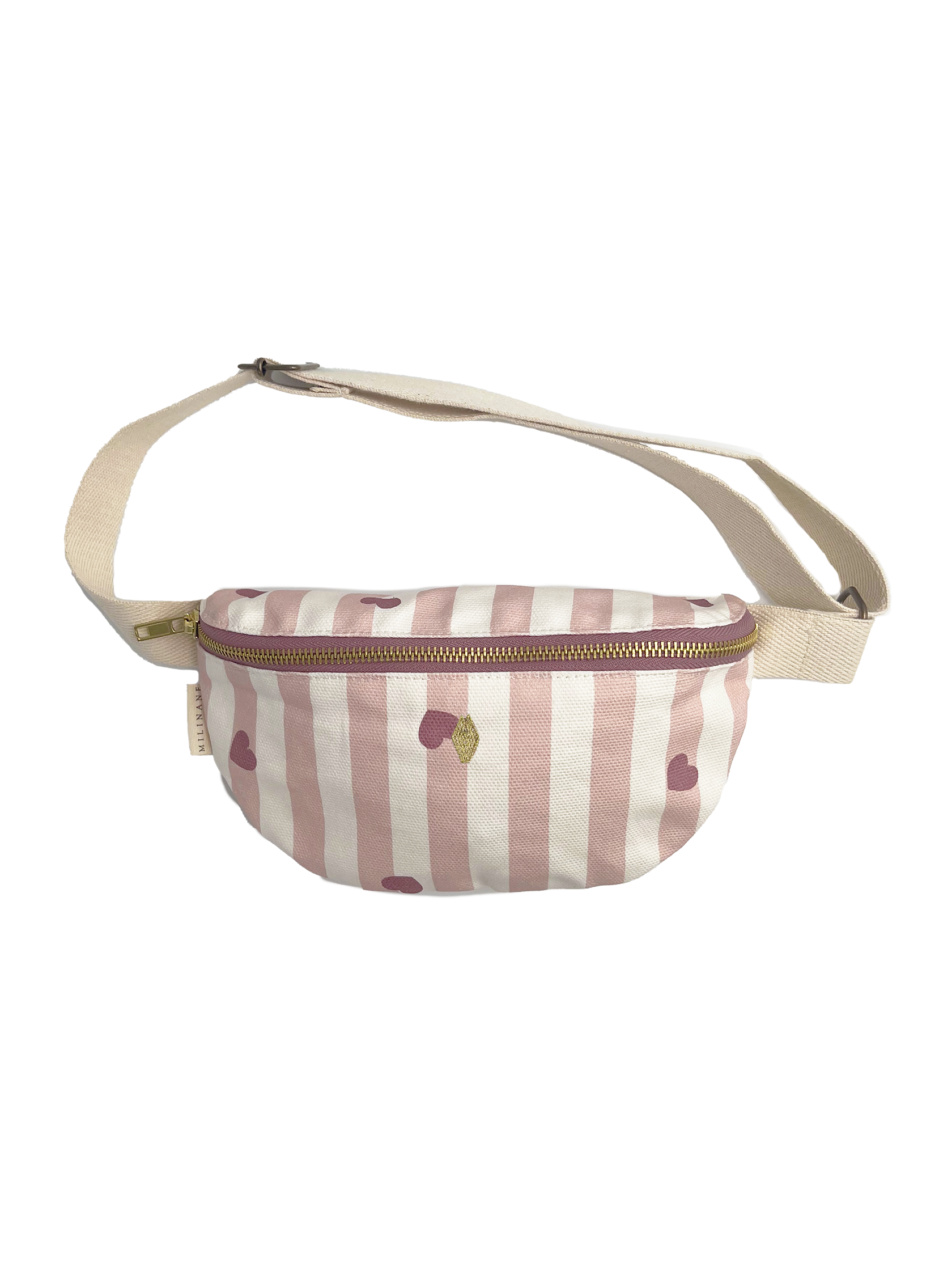 sac-banane-enfant-ti'bob-candy-cane-rayures-coeurs-rose-milinane