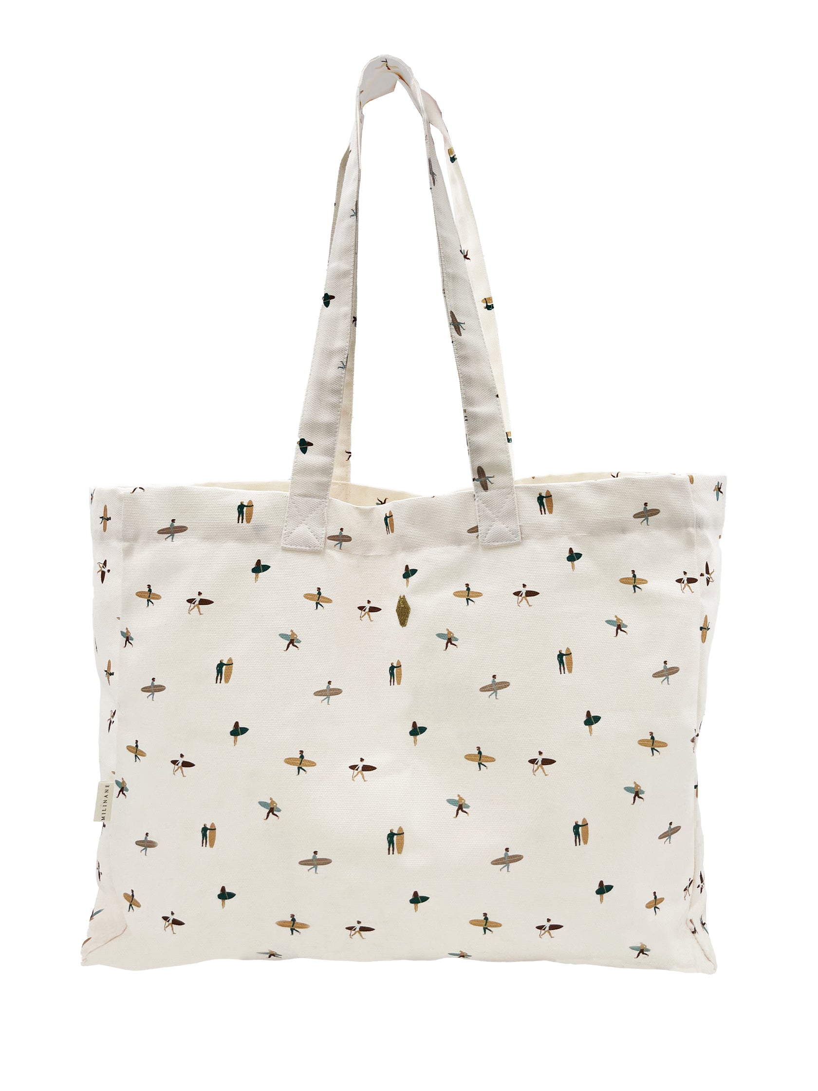 grand sac cabas surf en coton milinane