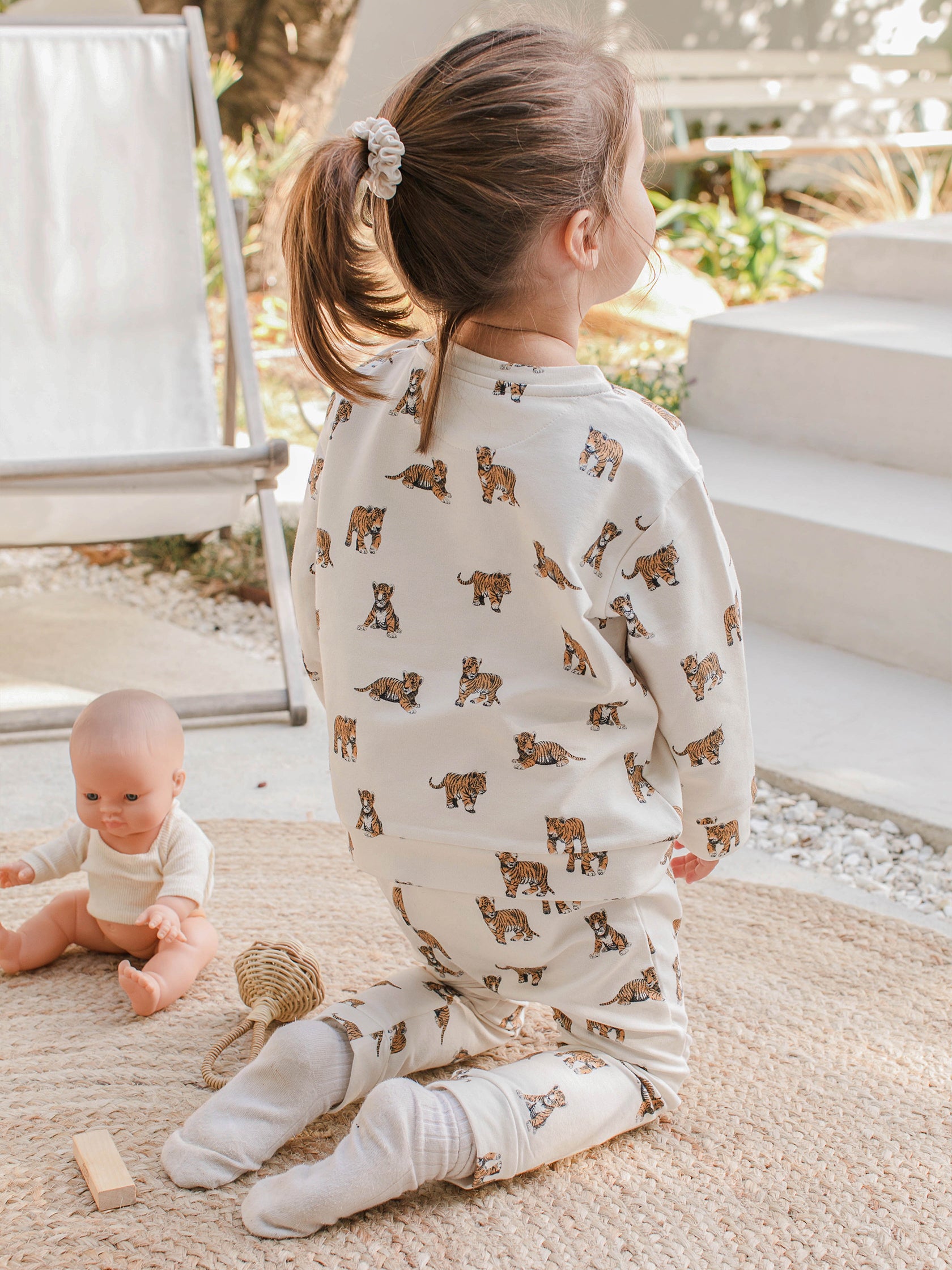 sweat tigre en coton pour bébé milinane