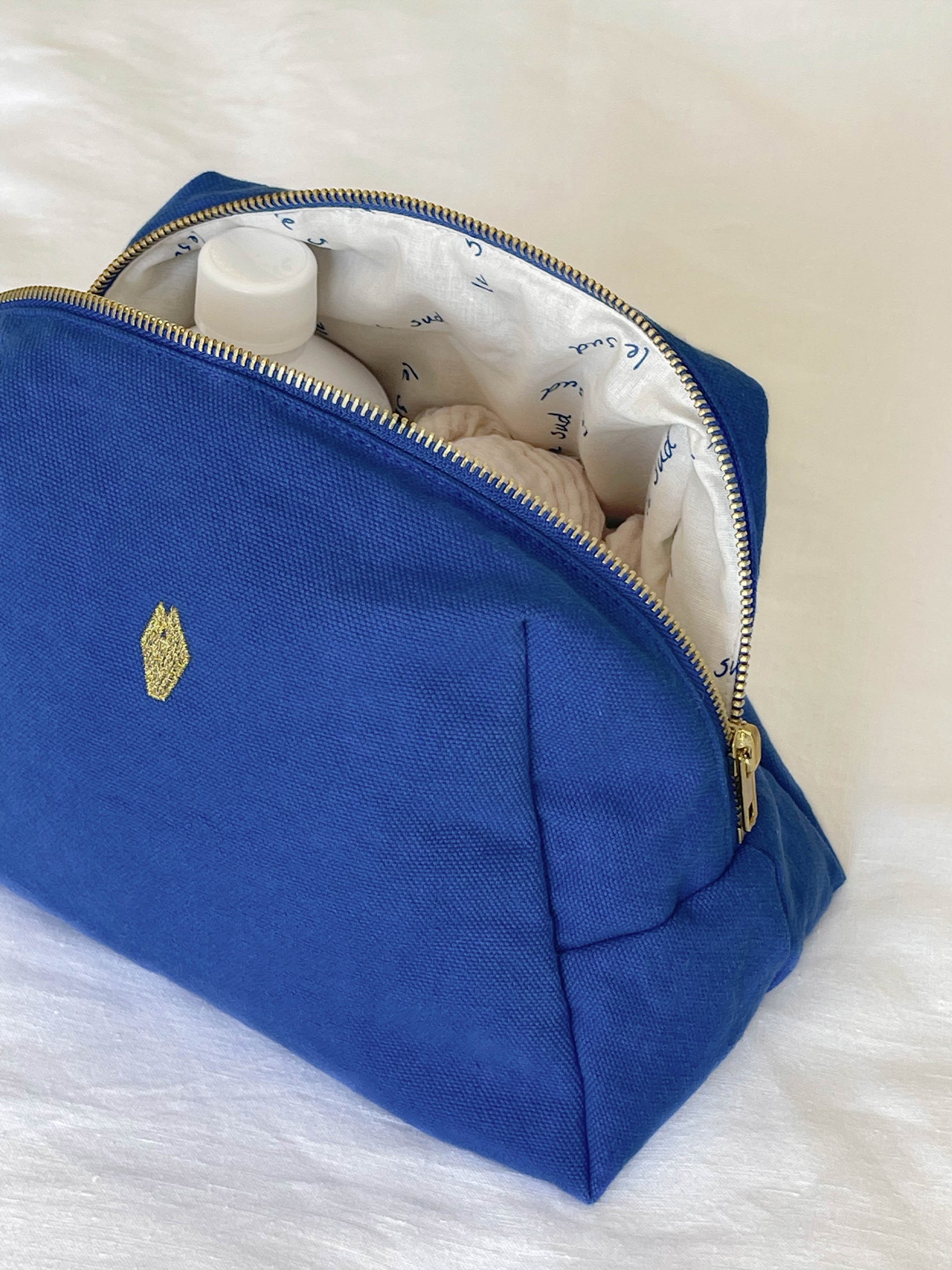 trousse de toilette bébé bleu milinane