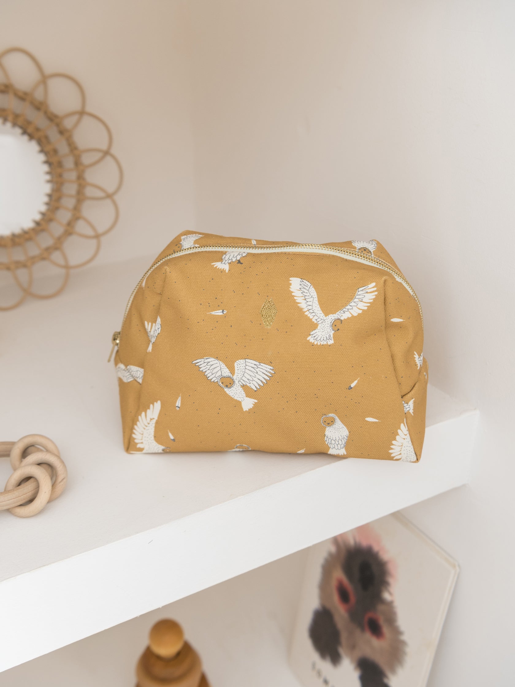 trousse de toilette hibou pour bébé milinane