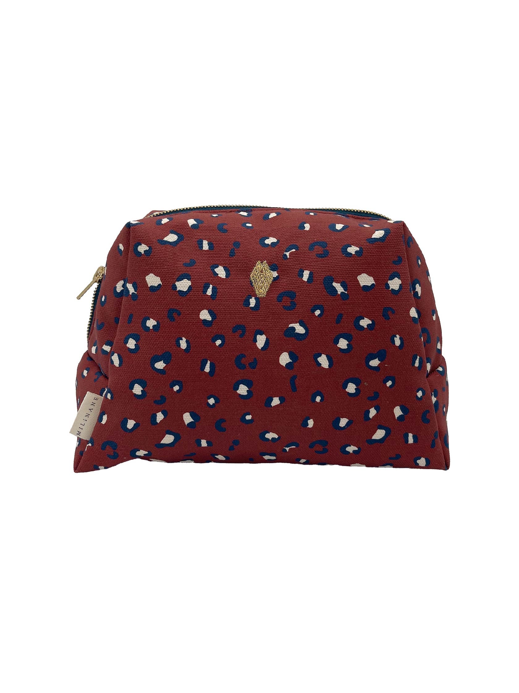 Trousse-de-toilette-impermeable-maman-enfant-bebe-leopard-bordeaux-milinane