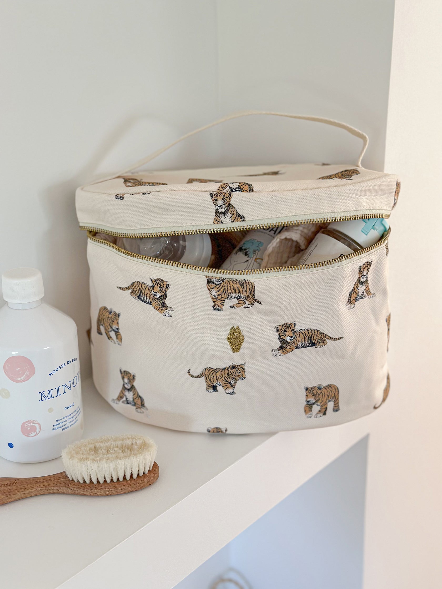 trousse vanity tigre pour bébé milinane